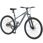Bicicleta de Montaña Okak 29IN de Una Sola Velocidad, Bicicleta para Adultos con Cuadro de Acero y Suspensión Delantera, Bicicleta para Hombres para Viajes Diarios, Viajes, Montaña
