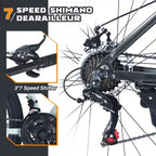 Bicicleta de montaña Okak de 27.5 pulgadas con cuadro de aleación de aluminio, bicicleta de tierra para niños con 21 velocidades y suspensión delantera, bicicleta para niños y adultos