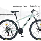 Bicicleta de montaña Okak de 27.5 pulgadas con cuadro de aleación de aluminio, bicicleta de tierra para niños con 21 velocidades y suspensión delantera, bicicleta para niños y adultos