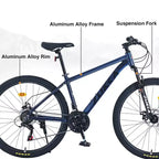 Bicicleta de montaña Okak de 27.5 pulgadas con cuadro de aleación de aluminio, bicicleta de tierra para niños con 21 velocidades y suspensión delantera, bicicleta para niños y adultos