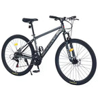Bicicleta de montaña Okak de 27.5 pulgadas con cuadro de aleación de aluminio, bicicleta de tierra para niños con 21 velocidades y suspensión delantera, bicicleta para niños y adultos