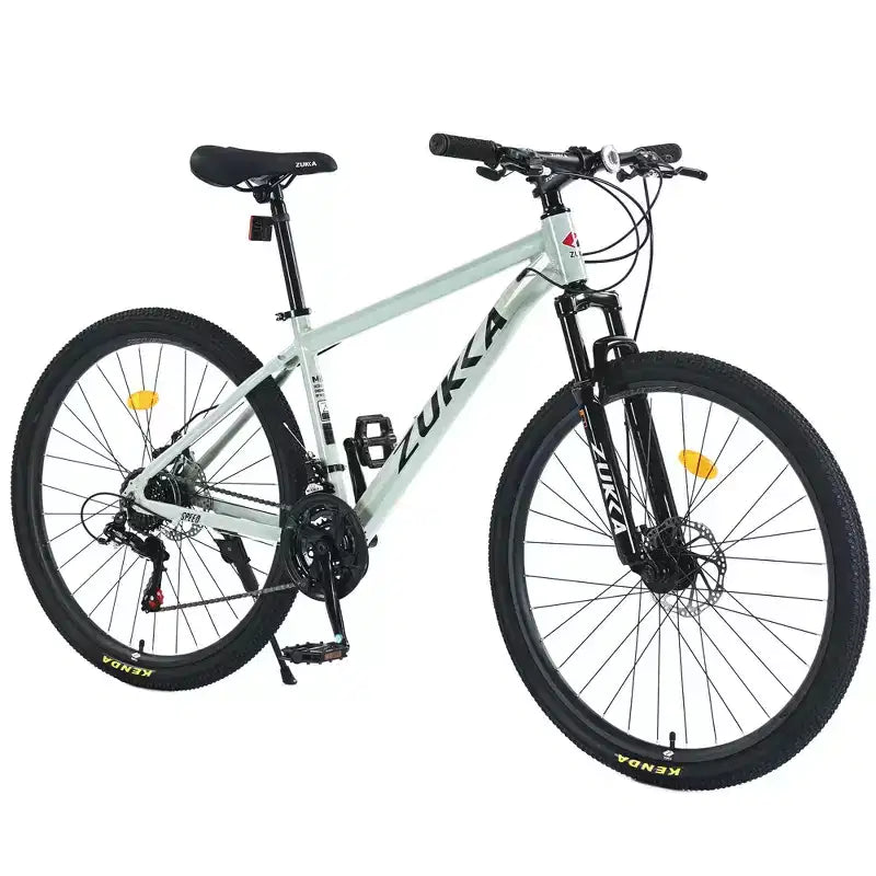 Bicicleta de montaña Okak de 27.5 pulgadas con cuadro de aleación de aluminio, bicicleta de tierra para niños con 21 velocidades y suspensión delantera, bicicleta para niños y adultos