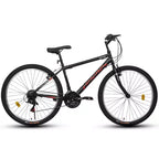 Bicicleta de Montaña Okak 24IN con Cuadro de Acero al Carbono, Bicicleta para Niños de 21 Velocidades con Doble Freno V y Asiento Ergonómico, Bicicleta para Viajes Diarios y Ocio