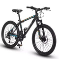 Bicicleta de montaña Okak de 26 pulgadas con 21 velocidades y frenos de disco, bicicleta de tierra para niños con cuadro de acero de alto carbono, bicicleta para hombres, adultos y adolescentes