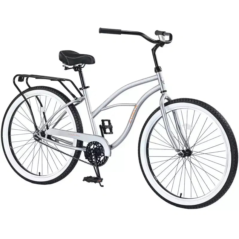 Okak Bicicletas Cruiser de Una Sola Velocidad de 26 pulgadas con Cuadro de Acero, Bicicleta para Adultos con Ruedas Anchas y Freno Contrapedal Trasero, Bicicleta para Hombres y Mujeres