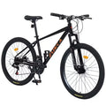 Bicicleta de adulto Okak de 26 pulgadas con 24 velocidades y horquilla de suspensión, bicicleta de montaña con neumáticos KENDA y freno de disco, bicicleta de neumáticos gruesos para hombres y mujeres