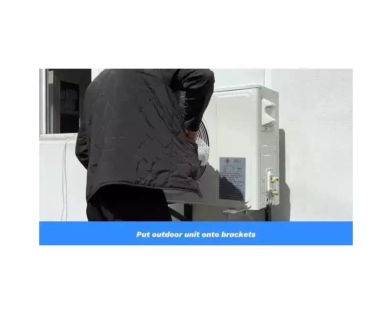 Garvee 12000 BTU Mini Split AC con WiFi compatible con Alexa 19 SEER2, enfría hasta 70 m², con bomba de calor de 1 tonelada precargada y kit de instalación, ultra silencioso