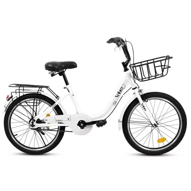 Bicicleta infantil Okak de 20 pulgadas con cuadro de acero ligero, bicicletas de crucero para niños con freno de contrapedal y freno en V, minibicicleta con protector de cadena y portaequipajes trasero
