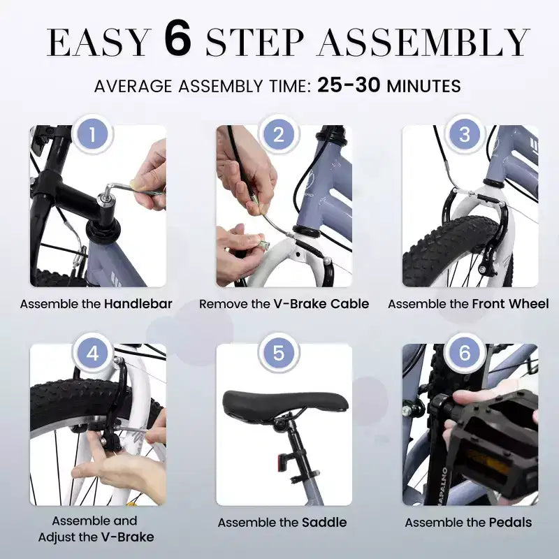 Bicicleta de Montaña Okak de 24/26 pulgadas con Cuadro de Acero al Carbono, Bicicleta para Adultos con Sistema de 21 Velocidades y Doble Freno en V, Bicicleta de Tierra para Adultos y Adolescentes