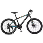 Bicicleta de montaña Okak de 26 pulgadas con 21 velocidades y frenos de disco mecánicos, bicicleta para adultos con cuadro de acero de alto carbono, bicicleta de cross para niños y adultos