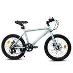 Bicicleta para niños Okak 20IN con 7 velocidades y cuadro de acero, bicicleta para niños con frenos de disco dobles y neumáticos de 1.75IN, bicicletas tipo crucero para niños y niñas