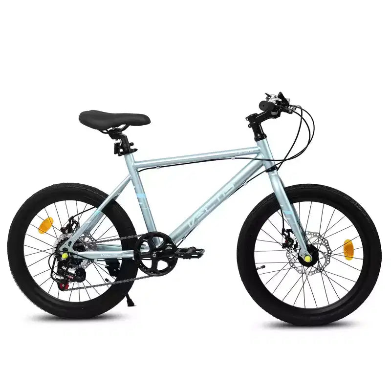 Bicicleta para niños Okak 20IN con 7 velocidades y cuadro de acero, bicicleta para niños con frenos de disco dobles y neumáticos de 1.75IN, bicicletas tipo crucero para niños y niñas