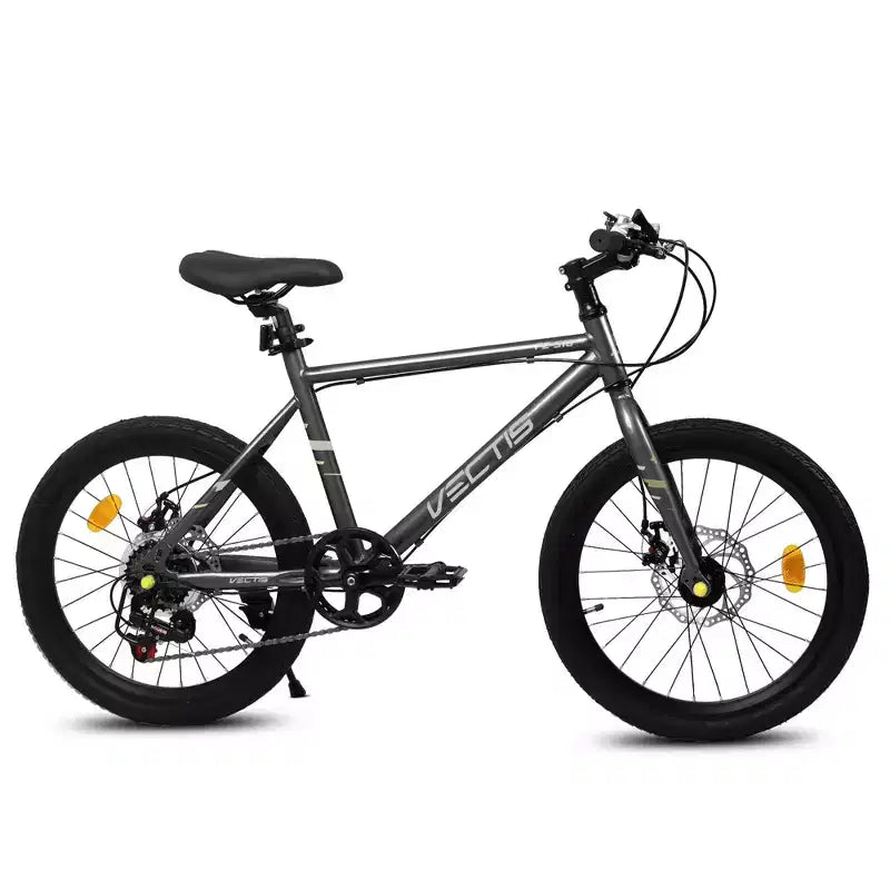 Bicicleta para niños Okak 20IN con 7 velocidades y cuadro de acero, bicicleta para niños con frenos de disco dobles y neumáticos de 1.75IN, bicicletas tipo crucero para niños y niñas