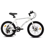 Bicicleta para niños Okak 20IN con 7 velocidades y cuadro de acero, bicicleta para niños con frenos de disco dobles y neumáticos de 1.75IN, bicicletas tipo crucero para niños y niñas