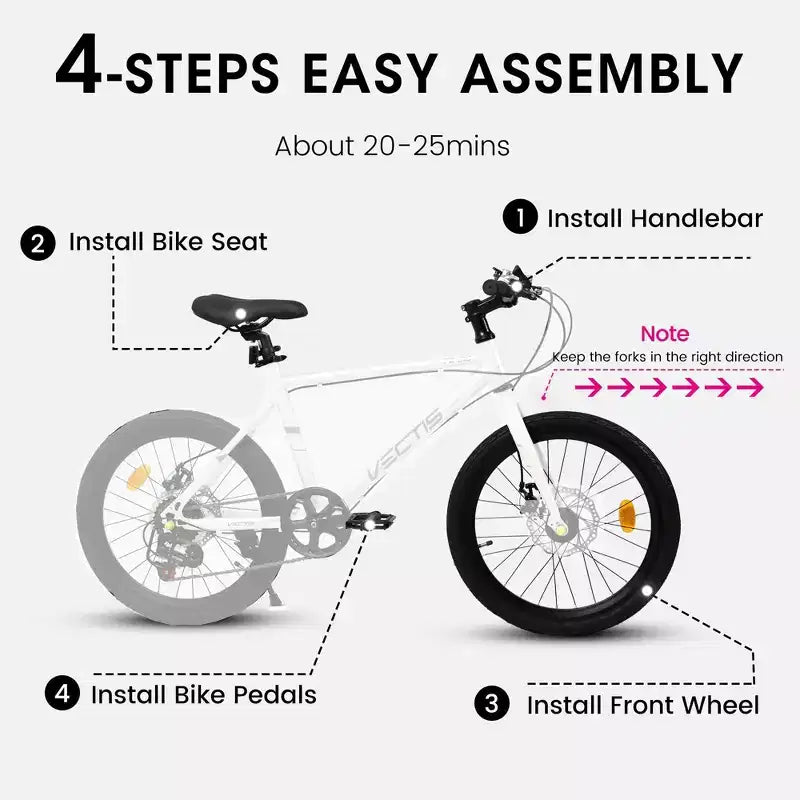 Bicicleta para niños Okak 20IN con 7 velocidades y cuadro de acero, bicicleta para niños con frenos de disco dobles y neumáticos de 1.75IN, bicicletas tipo crucero para niños y niñas