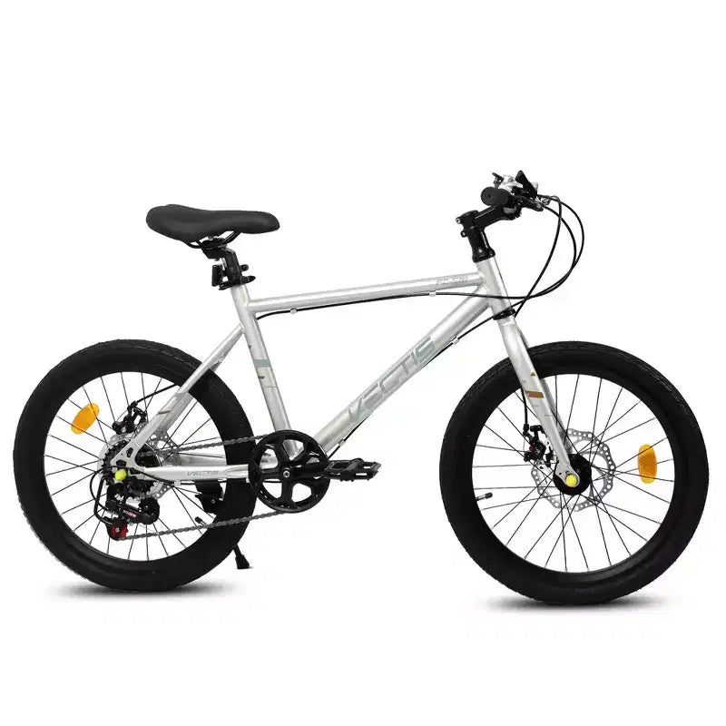 Bicicleta para niños Okak 20IN con 7 velocidades y cuadro de acero, bicicleta para niños con frenos de disco dobles y neumáticos de 1.75IN, bicicletas tipo crucero para niños y niñas