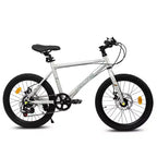 Bicicleta para niños Okak 20IN con 7 velocidades y cuadro de acero, bicicleta para niños con frenos de disco dobles y neumáticos de 1.75IN, bicicletas tipo crucero para niños y niñas