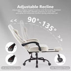 Silla de juegos Bestier con soporte lumbar, silla de oficina con altura ajustable, reposabrazos y reposacabezas, ruedas giratorias 360