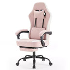 Silla de juegos Bestier con soporte lumbar, silla de oficina con altura ajustable, reposabrazos y reposacabezas, ruedas giratorias 360