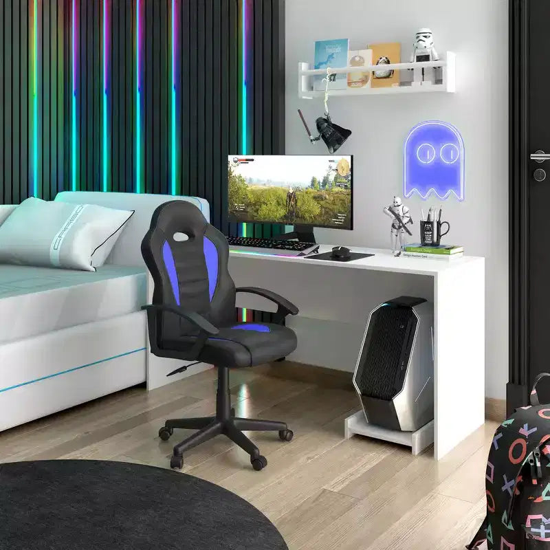 Silla con ruedas Racer de juego y estudio Techni Mobili para niños