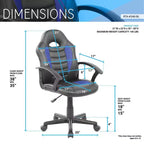 Silla con ruedas Racer de juego y estudio Techni Mobili para niños