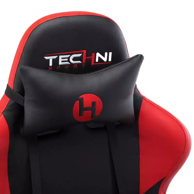 Silla de oficina y juego para PC Techni Sport TS-90, roja
