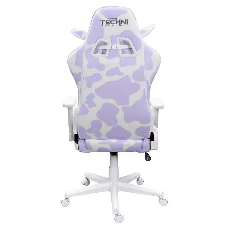 Silla de juego TS85 Lavanda con estampado de la serie COW