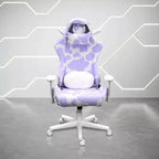 Silla de juego TS85 Lavanda con estampado de la serie COW