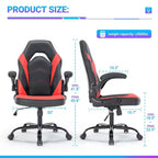 Silla ergonómica para juegos TUYOHW, silla de oficina con respaldo en forma de S con modo balancín y altura ajustable, espuma de alta resistencia
