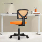 Silla giratoria de malla entrecruzada TUYOHW con ruedas, silla de oficina con altura ajustable y soporte lumbar, silla gamer con respaldo bajo para oficina