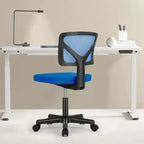 Silla giratoria de malla entrecruzada TUYOHW con ruedas, silla de oficina con altura ajustable y soporte lumbar, silla gamer con respaldo bajo para oficina