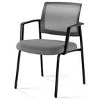 TUYOHW Silla de malla entrecruzada sin ruedas, juego de 1, silla de oficina con soporte lumbar y patas de metal, silla de juego para oficina