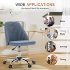 TUYOHW Silla giratoria entrecruzada con ruedas, silla de oficina con altura ajustable y soporte lumbar, silla de juego sin brazos para oficina