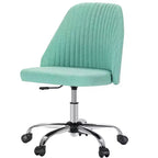 TUYOHW Silla giratoria entrecruzada con ruedas, silla de oficina con altura ajustable y soporte lumbar, silla de juego sin brazos para oficina