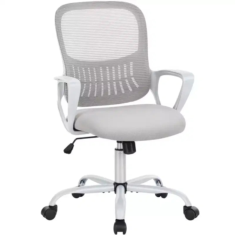 Silla giratoria de malla entrecruzada TUYOHW con ruedas, silla de oficina de 41.5 de altura con altura ajustable, silla gaming para oficina