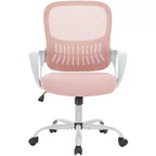 Silla giratoria de malla entrecruzada TUYOHW con ruedas, silla de oficina de 41.5 de altura con altura ajustable, silla gaming para oficina