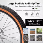 Bicicleta de montaña con ruedas de 24 pulgadas, 21 velocidades, para hombres y mujeres, para senderos, ciudad, cuadro de acero de alto carbono, frenos de disco