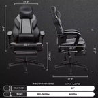 Sillas de juego Celebalcony para adultos con reposapiés, respaldo alto, con soporte lumbar de masaje, sillas de computadora giratorias de 360° y ajustables en altura.