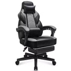 Sillas de juego Celebalcony para adultos con reposapiés, respaldo alto, con soporte lumbar de masaje, sillas de computadora giratorias de 360° y ajustables en altura.