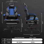 Sillas de juego Celebalcony para adultos con reposapiés, respaldo alto, con soporte lumbar de masaje, sillas de computadora giratorias de 360° y ajustables en altura.