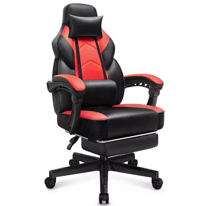 Sillas de juego Celebalcony para adultos con reposapiés, respaldo alto, con soporte lumbar de masaje, sillas de computadora giratorias de 360° y ajustables en altura.