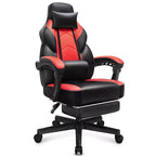Sillas de juego Celebalcony para adultos con reposapiés, respaldo alto, con soporte lumbar de masaje, sillas de computadora giratorias de 360° y ajustables en altura.