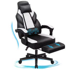 Sillas de juego Celebalcony para adultos con reposapiés, respaldo alto, con soporte lumbar de masaje, sillas de computadora giratorias de 360° y ajustables en altura.