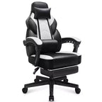 Sillas de juego Celebalcony para adultos con reposapiés, respaldo alto, con soporte lumbar de masaje, sillas de computadora giratorias de 360° y ajustables en altura.
