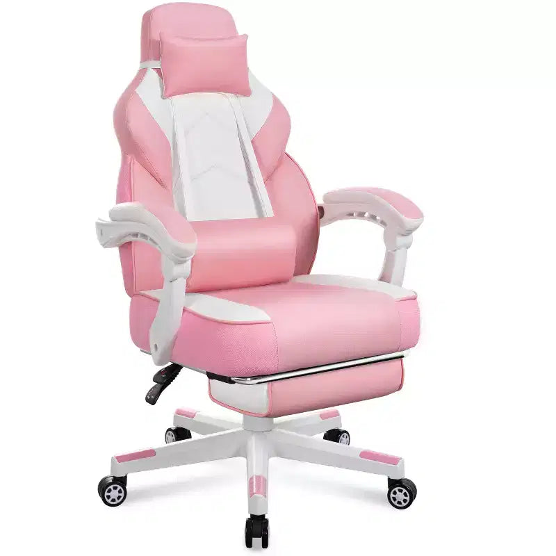 Sillas de juego Celebalcony para adultos con reposapiés, respaldo alto, con soporte lumbar de masaje, sillas de computadora giratorias de 360° y ajustables en altura.