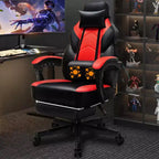 Sillas de juego Celebalcony para adultos con reposapiés, respaldo alto, con soporte lumbar de masaje, sillas de computadora giratorias de 360° y ajustables en altura.
