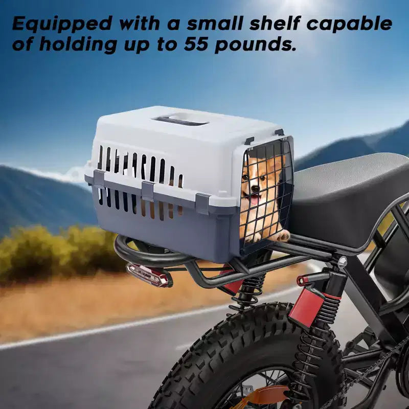 Bicicleta Eléctrica Eilleo 20 Fat Tire Motor de 750W (920W pico), 40 km/h, 80-110 km de autonomía, batería de 48V 15.6Ah, doble suspensión, Shimano de 7 velocidades