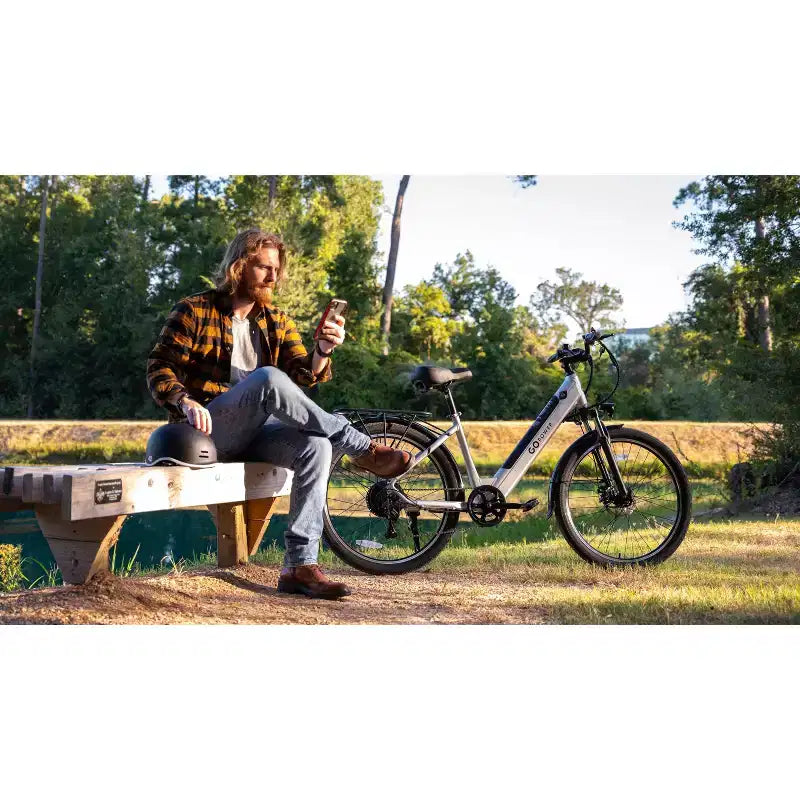 GoPowerBike GoVelo Bicicleta eléctrica para adultos | Caja abierta