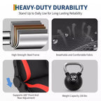 Cabina Plegable de Simulador de Carreras, Soporte de Volante Ajustable para G29/G920/G923, Compatible con Thrustmaster, Fanatec, Hori, Mad Catz, Ángulo de Pedal Ajustable