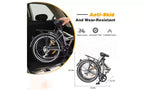 Bicicleta urbana plegable de 24 pulgadas con cuadro de acero, 7 velocidades, frenos en V, cuadro de acero de alta resistencia